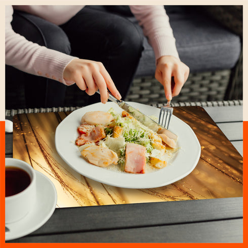 Polypropylene Table Mats & Coasters for Dining Table at Home (Morning Dew - Set of 6)